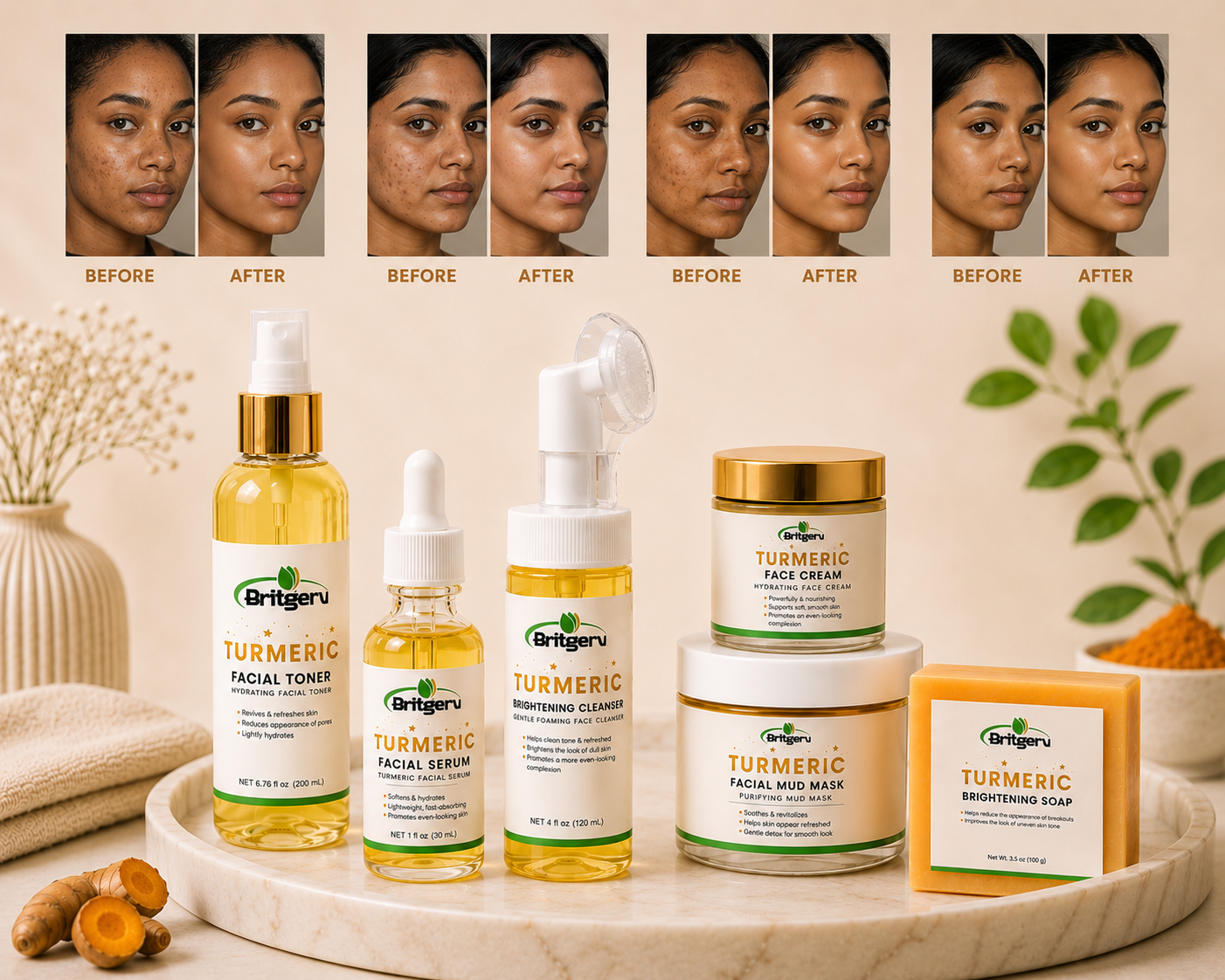 Bright Skin Ritual – BRITGERV Turmeric Set