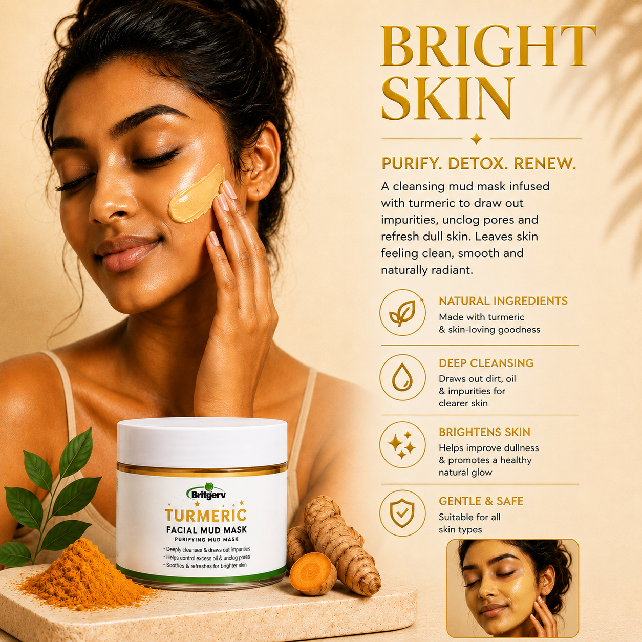 Turmeric Facial mud mask