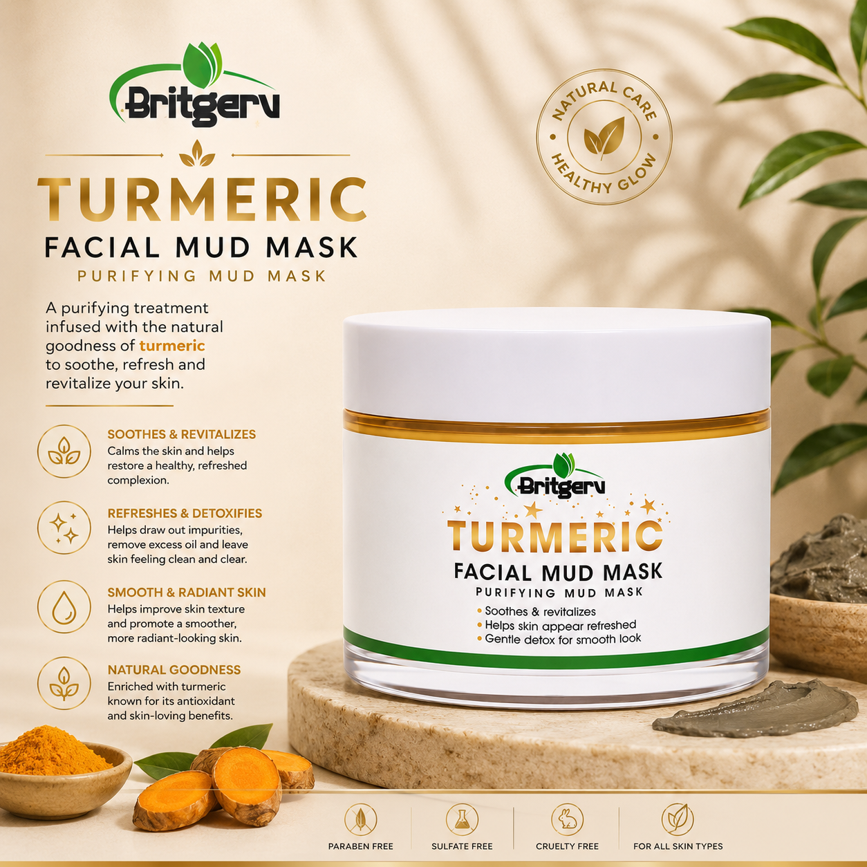 Turmeric Facial mud mask