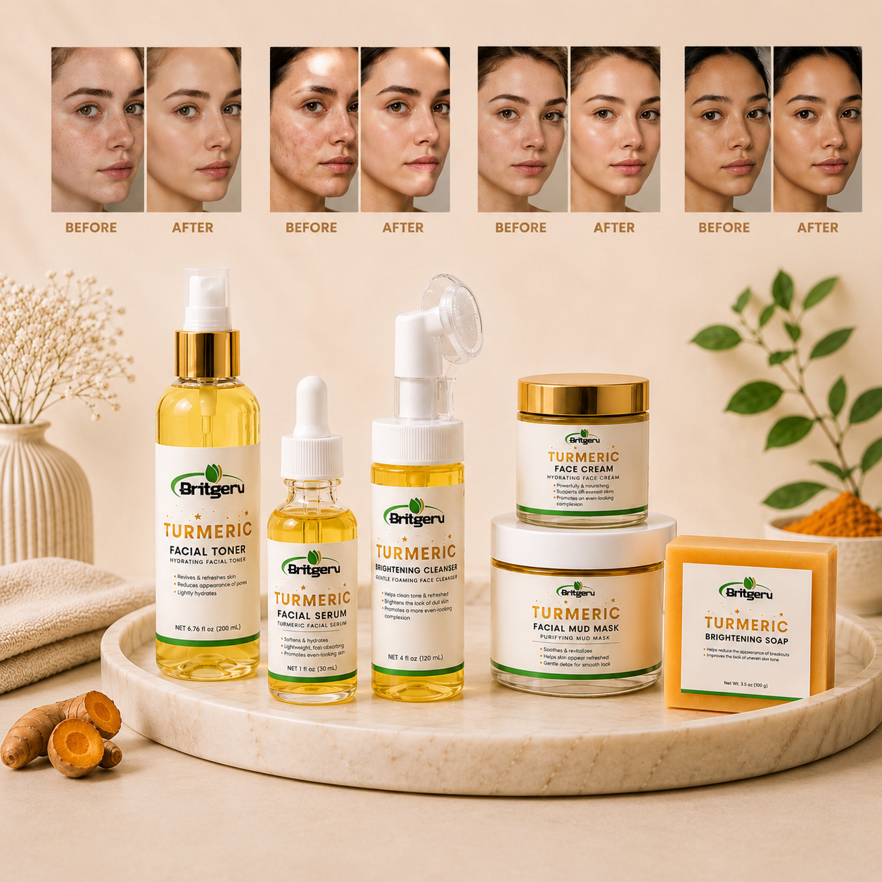 Bright Skin Ritual Bundle – Complete Turmeric Routine