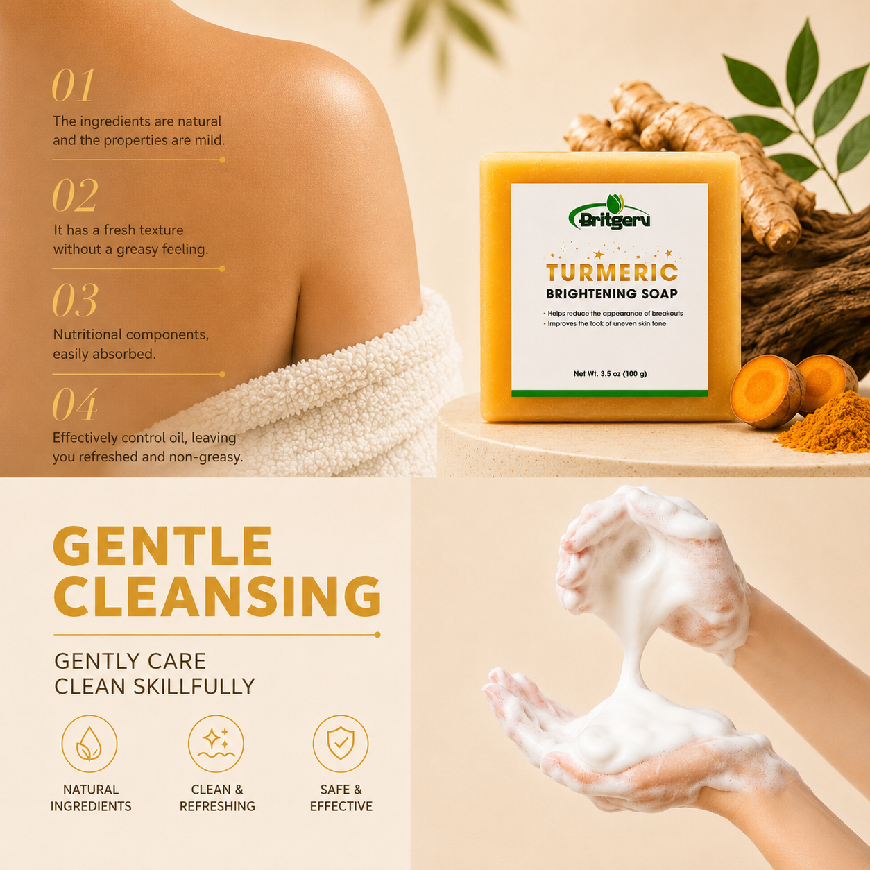 Turmeric Brightening Skincare Bundle Soap