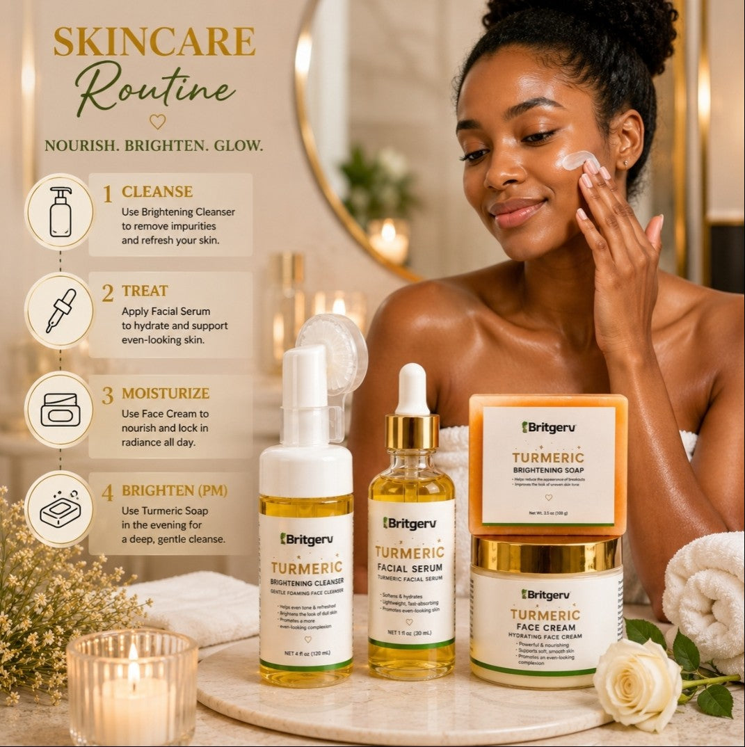 Turmeric Skincare Beauty Essentials 4-Step Bundle