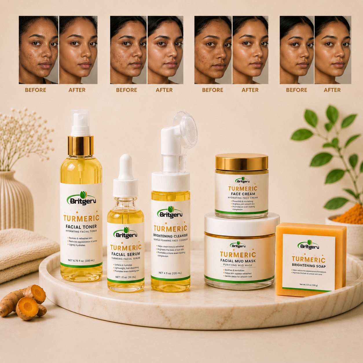 Bright Skin Ritual Bundle – Complete Turmeric Routine