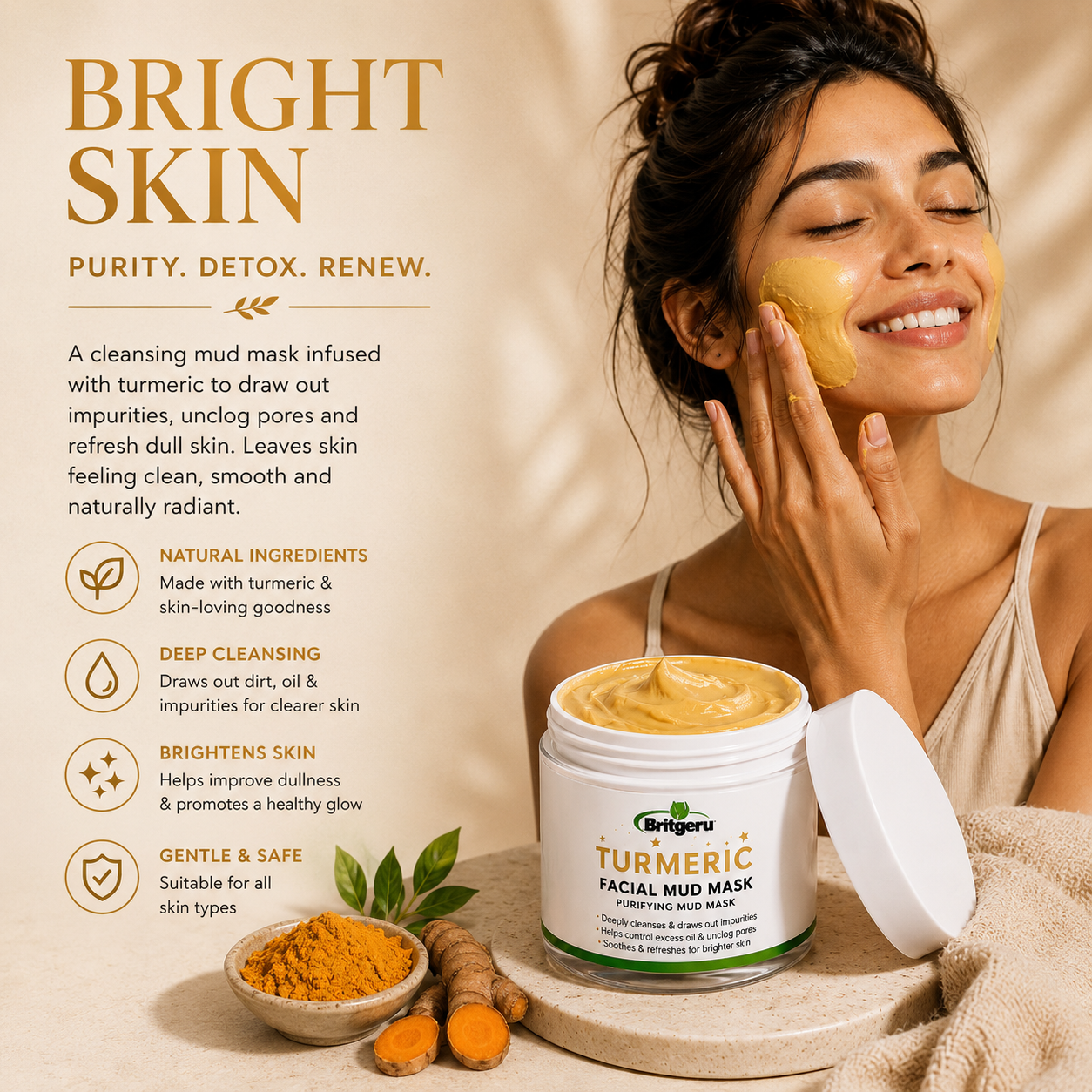 Turmeric Facial mud mask