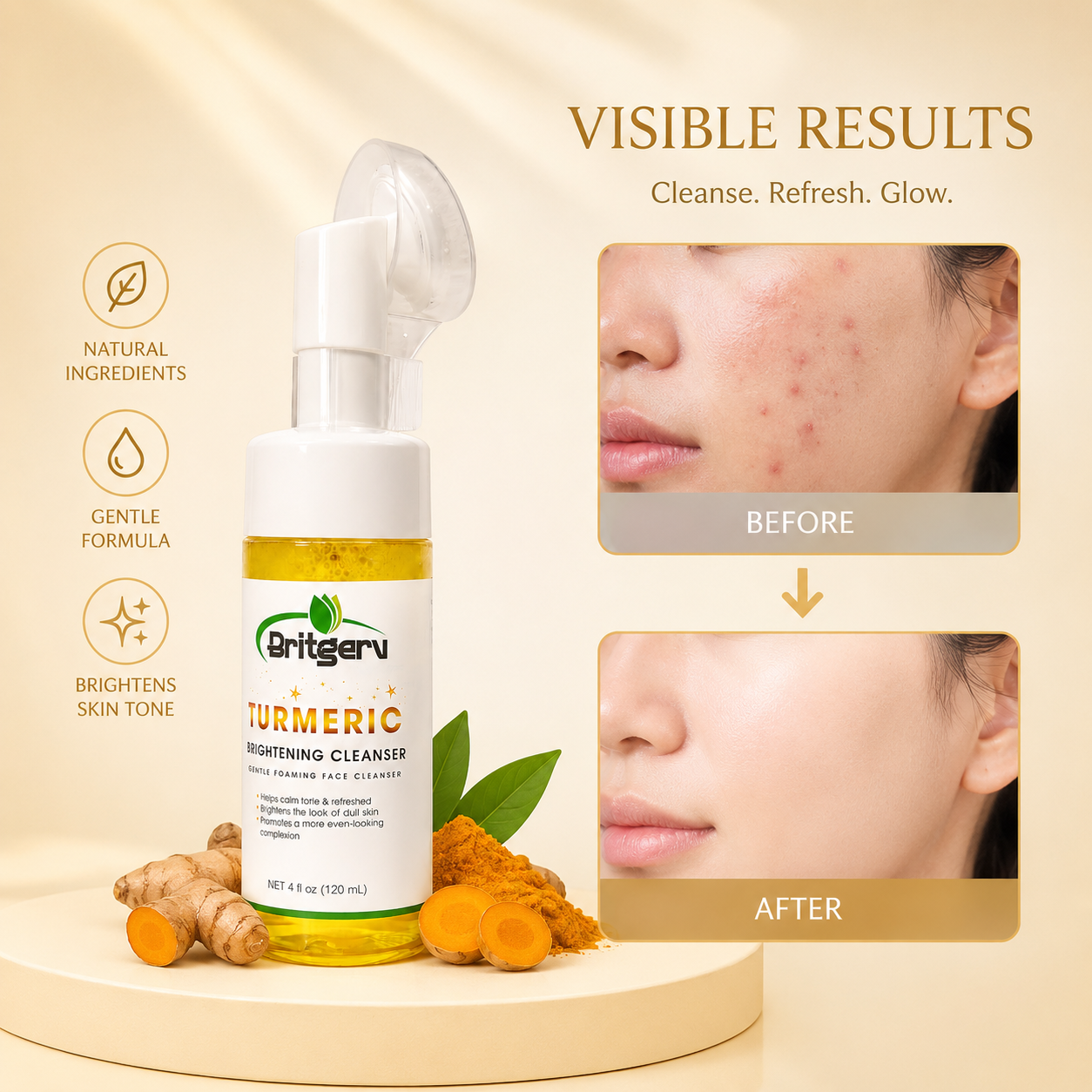 Turmeric Brightening Facial Cleanser