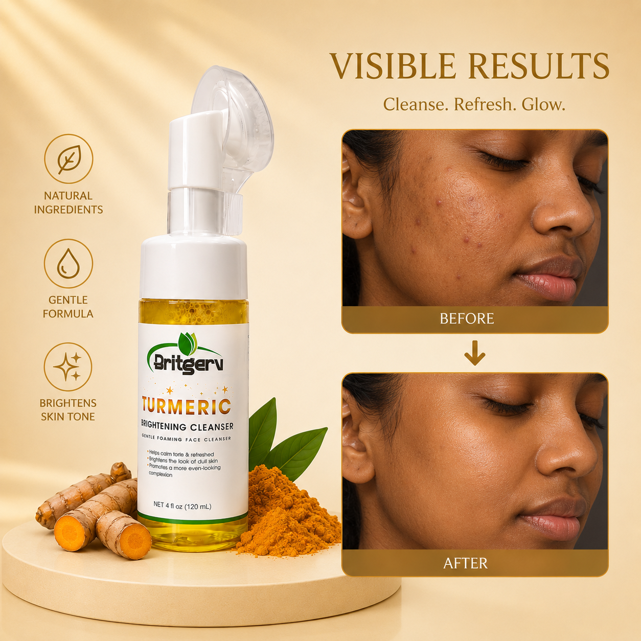 Turmeric Brightening Facial Cleanser