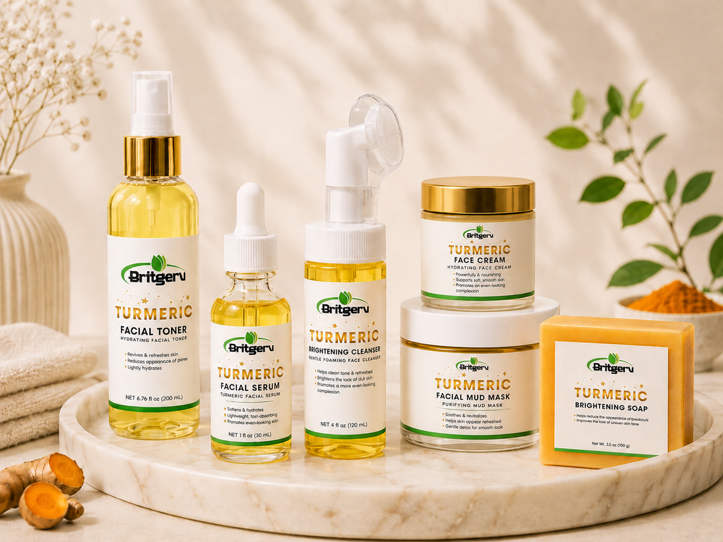 Bright Skin Ritual – BRITGERV Turmeric Set
